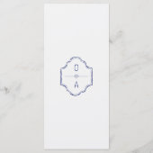 Coastal Hand Drawn Cocktail Seashell Wedding Menu (Achterkant)