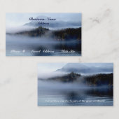 Coastal Island Fog Cartes de visite Pittoresques (Devant / Derrière)