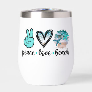 Coastal Life Tumbler - Vrede, Liefde en Strand