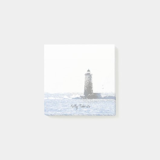 Coastal Lighthouse & Atlantic Ocean Nautical Theme Post-it® Notes (Voorkant)