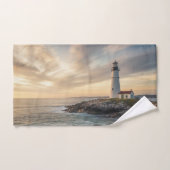 Coastal Lighthouse Sunset 3-Piece Bath Towel Set Bad Handdoek (Handdoek)