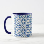 Coastal Lotus Tegel Pattern - De Witte Lotus Mok (Links)