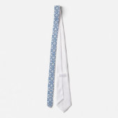 Coastal Lotus Tegel Pattern - De Witte Lotus Stropdas (Achterkant)