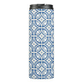 Coastal Lotus Tegel Pattern - De Witte Lotus Thermosbeker (Achterkant)