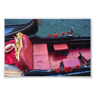 Coastal Luxury Gondola in Venice Foto Afdruk