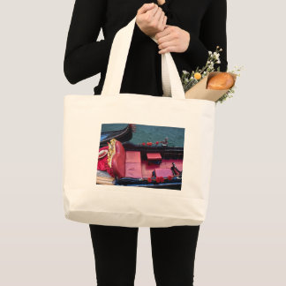 Coastal Luxury Gondola in Venice Grote Tote Bag