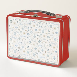 Coastal Luxury Light Blue Lunchbox – Elegant Patte