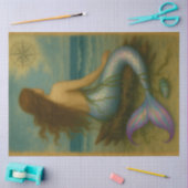 Coastal Mermaid Siren Decoupage Tissuepapier (Craft)