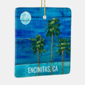 Coastal Moonlight Palm Tree Ornament (Rechts)