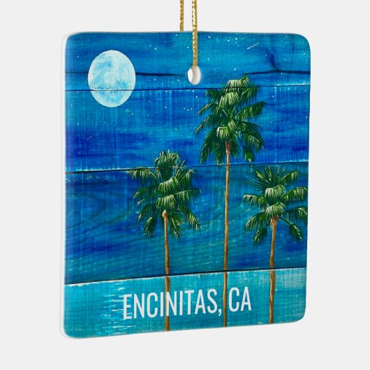 Coastal Moonlight Palm Tree Ornament (Rechts)