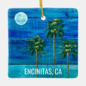 Coastal Moonlight Palm Tree Ornament (Voorkant)