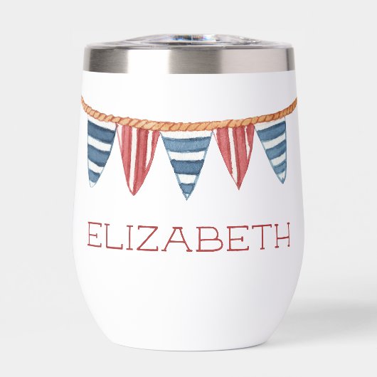 Coastal Nautical Beach Flags Personalized (Avant)