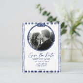 Coastal Nautical Save the Date Kaart (Staand voorkant)