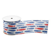 Coastal Nautical Summer Fish Pattern Lint (Spoel)
