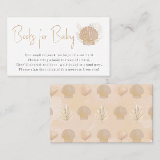 Coastal Ocean Boho Boeken voor baby kaart