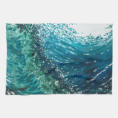Coastal Ocean Wave Kitchen Towel van Margaret Juul Theedoek (Horizontaal)