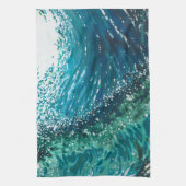 Coastal Ocean Wave Kitchen Towel van Margaret Juul Theedoek (Verticaal)