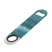 Coastal Ocean Wave Nautical Photo Bottle Opener (Devant angulaire)