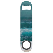 Coastal Ocean Wave Nautical Photo Bottle Opener (Dos)