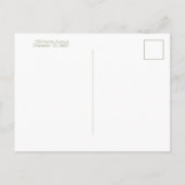 Coastal Palm Tree Personalized Briefkaart (Achterkant)