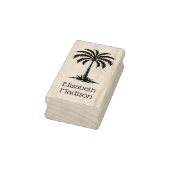 Coastal Palmetto Palm Tree gepersonaliseerd Rubberstempel (Stempel)