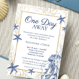Coastal Rehearsal Dinner Invitation Kaart