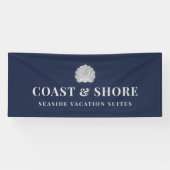 Coastal Seashell Brand Logo Spandoek (Horizontaal)