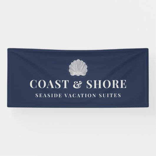 Coastal Seashell Brand Logo Spandoek (Horizontaal)