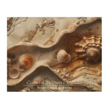 Coastal Seashell Layers Wall Art – Ocean-Inspired 