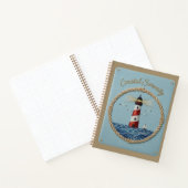 Coastal Serenity Embroidered Lighthouse Journal (Intérieur)