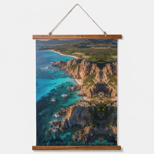 Coastal Serenity from Above Hangend Wandkleed (Voorkant)