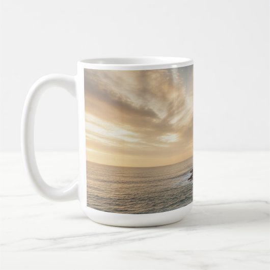Coastal Serenity Lighthouse Wrap Mug (15oz) (Gauche)