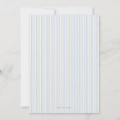 Coastal shell blue Christian baptism Invitation (Dos)