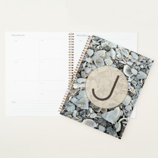 Coastal Shells Initial Planner Style (Display)