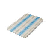 Coastal Shoreline Salty Wavy Repeteren Patroon Badmat (Gekanteld)