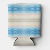 Coastal Shoreline Salty Wavy Repeteren Patroon Blikjeskoeler (Voorkant)