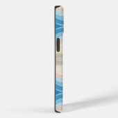 Coastal Shoreline Salty Wavy Repeteren Patroon Case-Mate iPhone Case (Achterkant / Rechts)