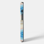 Coastal Shoreline Salty Wavy Repeteren Patroon Case-Mate iPhone Case (Achterkant / Links)