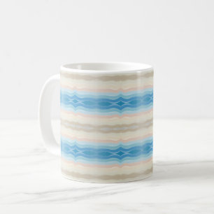Coastal Shoreline Salty Wavy Repeteren Patroon Koffiemok
