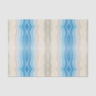 Coastal Shoreline Salty Wavy Repeteren Patroon Tissuepapier