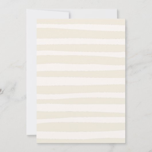 Coastal Sketch Wavy Lijst Afstuderen Kaart (Achterkant)