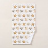 Coastal Starfish and Seashells Bad Handdoek (Handdoek)