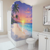 Coastal Stillness - Douchegordijn (In situ)