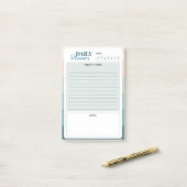 Coastal Stripes Mini Dagelijkse Planner Post-it® Notes (Op bureau)