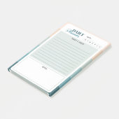 Coastal Stripes Mini Dagelijkse Planner Post-it® Notes (Schuin)
