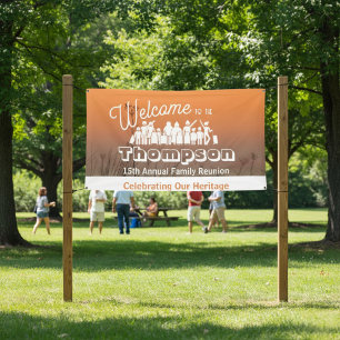 Coastal Sunset Family Reunion Banner