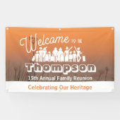 Coastal Sunset Family Reunion Banner (Horizontaal)
