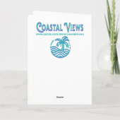 Coastal Themed Happy Anniversary Kaart (Achterkant)