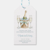 Coastal Toast | Beach Wedding Cadeaulabel (Voorkant)