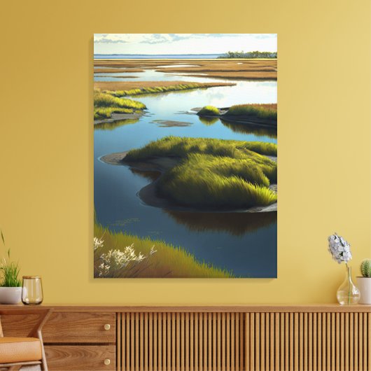 Coastal Tranquility Canvas Afdruk (Insitu (Woonkamer))